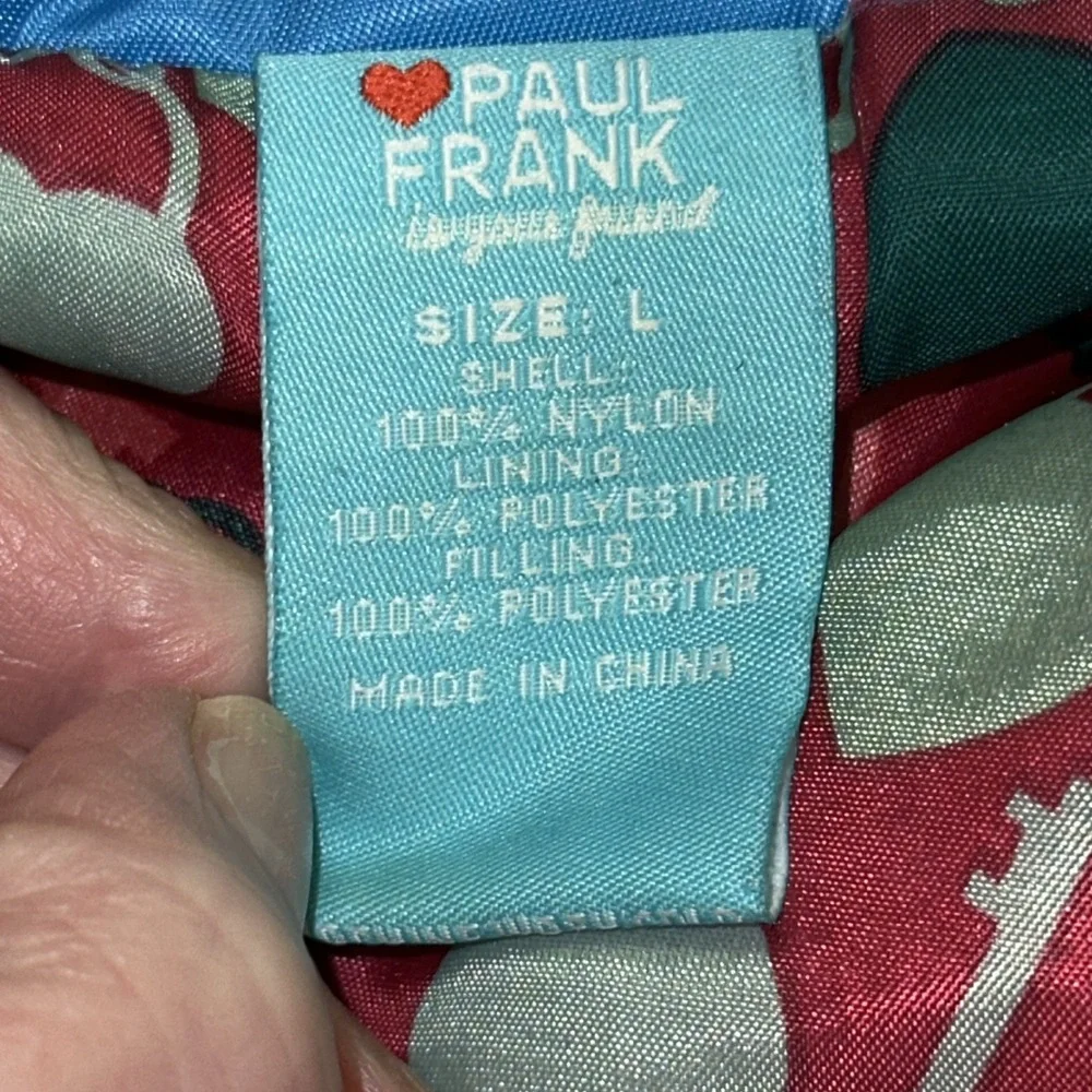 Paul Frank is Your Friend Youth Blue Puffer Nylon Winter Jacket Ski/Snow Size L